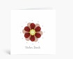 Danksagungen: Zarte Blume in rot vielen Dank DK1002
