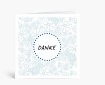 Danksagungen: Florales Muster in blau Danke DK1024