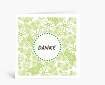Danksagungen: Florales Muster in hellem grün Danke DK1025