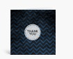 Danksagungen: Zickzack marmoriert blau-schwarz Thank You DK1072