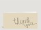 Danksagung Thank you Stempel-Typo Vorderseite Thumb