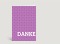 Danksagung Danke Punkte violett Vorderseite Thumb
