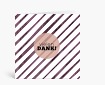 Danksagungen: Vielen Dank - marmorierte Streifen in violett DK973