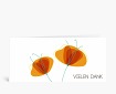 Danksagungen: Zwei Mohnblumen in orange vielen Dank DK991