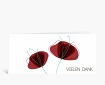 Danksagungen: Zwei Mohnblumen in rot vielen Dank DK994