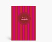 Geburtstagskarten: Happy Birthday gestreift pink rosa DK1319