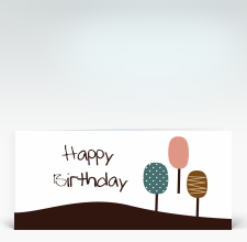 Geburtstagskarte: Cake Pops in Schokoladen-Wiese