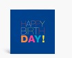 Geburtstagskarten: Geburtstag typografisch Blau DK2033