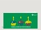 Geburtstagskarte Drei bunte Muffins auf grün mit Logo Vorderseite Thumb