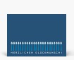 Geburtstagskarten: Glückwunschkerzen Postkarte blau DK764