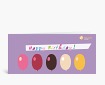 Geburtstagskarten: Happy Birthday Ballons lila DK774
