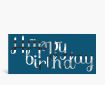 Geburtstagskarten: Happy Birthday geschwungen in grau auf blau DK834