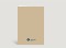 Geburtstagskarte Happy Birthday typografisch blau auf beige Rückseite Thumb