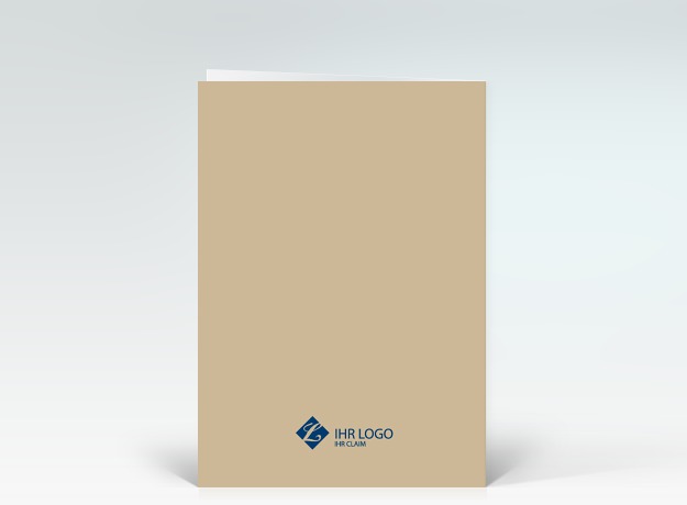 Geburtstagskarte Happy Birthday typografisch blau auf beige Rückseite