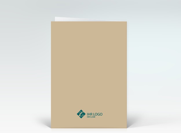 Geburtstagskarte Happy Birthday typografisch grün auf beige Rückseite