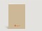 Geburtstagskarte Happy Birthday typografisch orange auf beige Rückseite Thumb