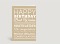 Geburtstagskarte Happy Birthday typografisch weiß auf beige Vorderseite Thumb