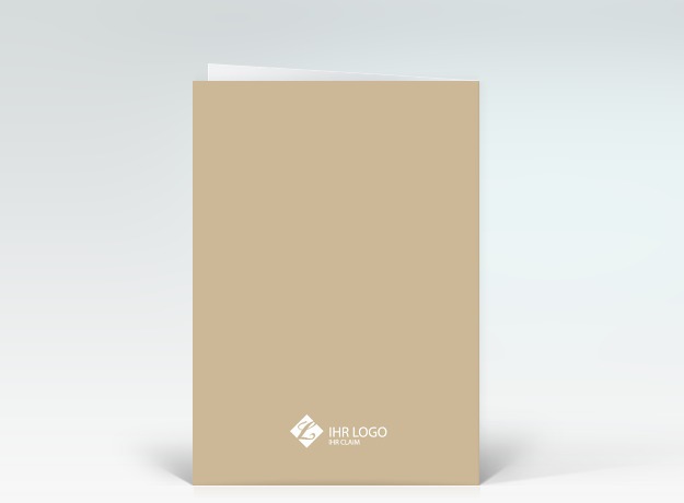 Geburtstagskarte Happy Birthday typografisch weiß auf beige Rückseite