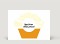 Geburtstagskarte Postkarte Glückwunsch Muffin orange Vorderseite Thumb