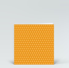 Geburtstagskarte: Geschenkemuster orange