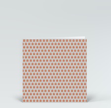 Geburtstagskarte: Geschenkemuster orange auf grau
