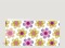 Genesungskarte Get well Flowerpower bunt Rückseite Thumb