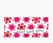 Genesungskarten: Get well Flowerpower rot DK1083