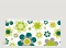 Genesungskarte Gute Besserung Flower-Power grün Rückseite Thumb