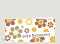 Genesungskarte Gute Besserung Flower-Power orange Vorderseite Thumb
