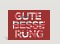 Genesungskarte Postkarte Gute Besserung gestreift rot Vorderseite Thumb