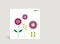 Genesungskarte Passionsblumen Genesung violett Vorderseite Thumb