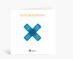 Genesungskarten: Pflaster Gute Besserung blau DK1179