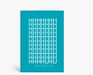 Glückwunschkarten: Huhu, Geburtstagsgruß typografisch blau DK1294