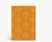 Glückwunschkarten: Barockmuster elegant orange DK1303