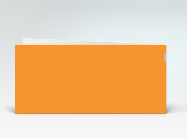 Glückwunschkarte Schmetterlinge orange Rückseite