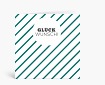Glückwunschkarten: Diagonale Streifen in grün DK796