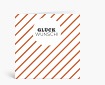 Glückwunschkarten: Diagonale Streifen in orange DK797
