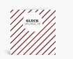 Glückwunschkarten: Diagonale Streifen in rot DK798